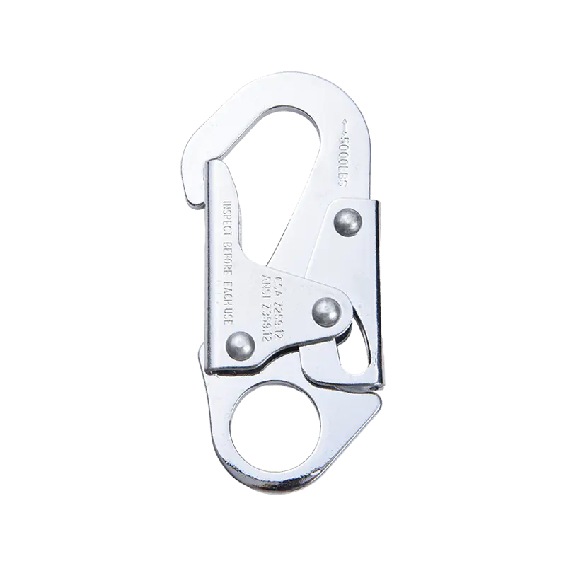 Paano mai -double lock ang galvanized snap hook ay isama sa isang rigging system para sa secure na pag -load ng pag -load?